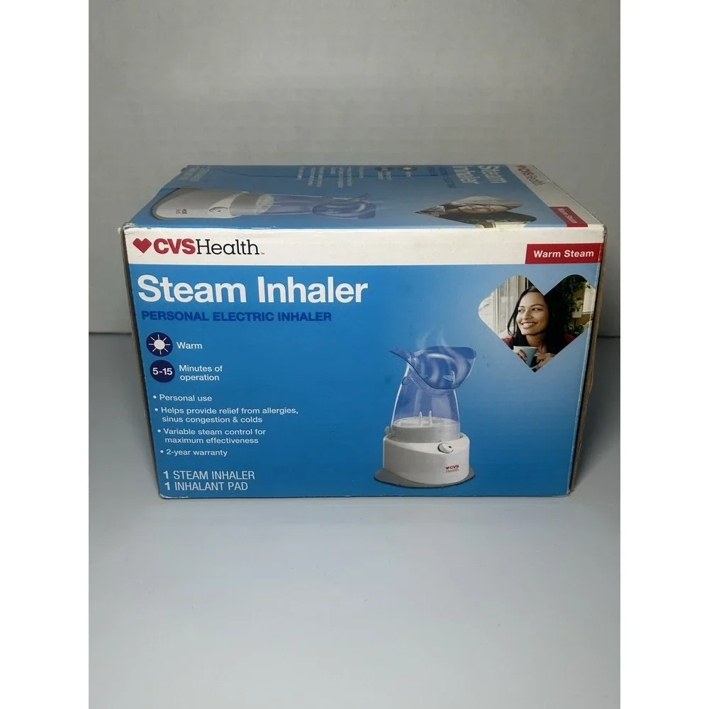 CVS Warm Steam Inhaler Personal Electric Inhaler Allergies Sinus Congestion *NEW